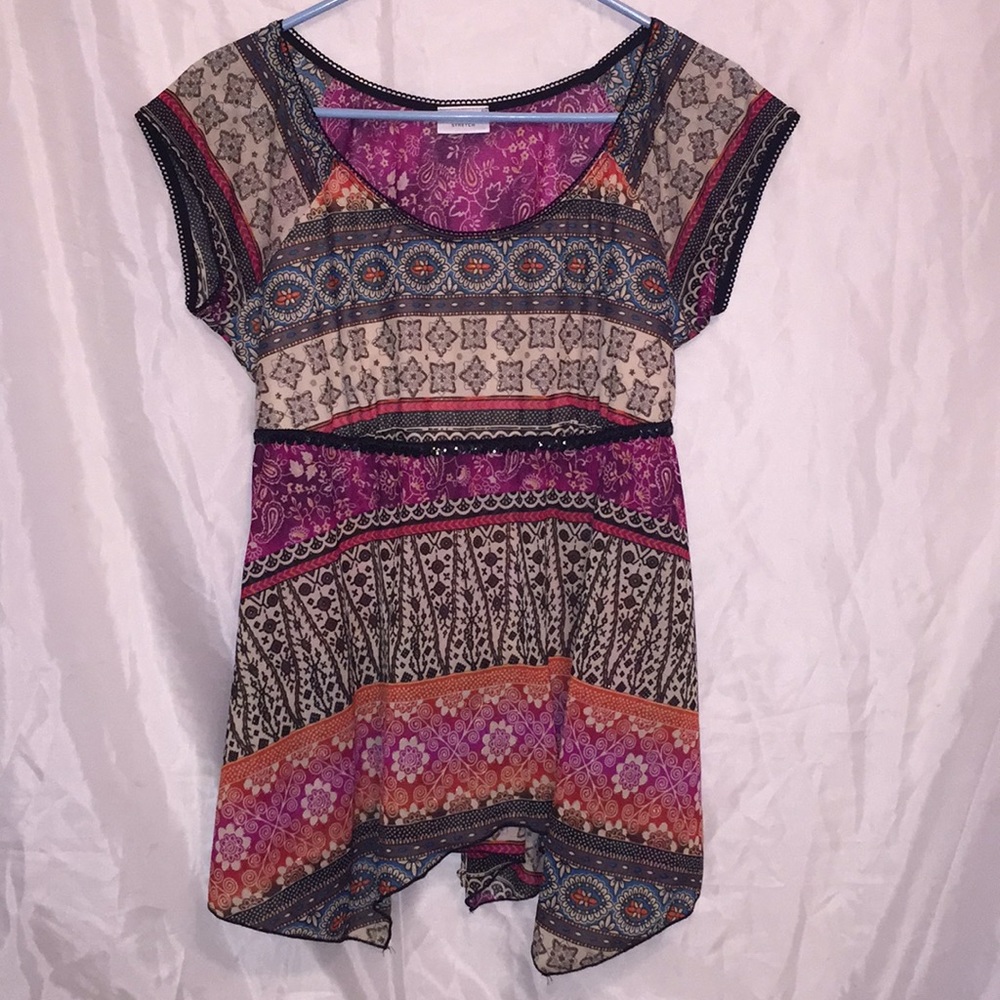 *FINAL Markdown❤️* Bohemian style shirt Sz L 🌸